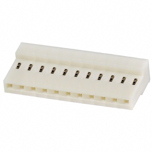 11 Position Rectangular Receptacle Connector IDC Tin 24 AWG